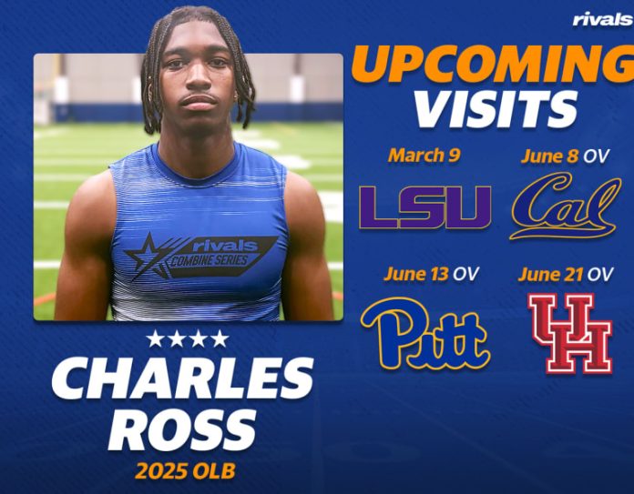 Four-star LB Charles Ross set for three June official visits