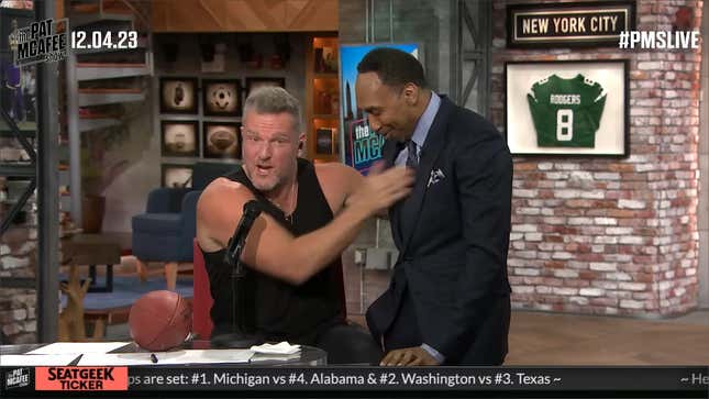 Pat McAfee called Stephen A. a 'motherf—ker' during argument