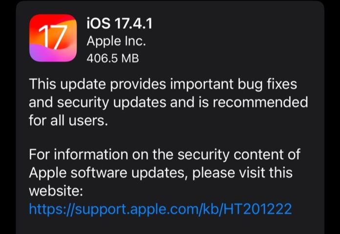 iOS 17.4.1 and iPadOS 17.4.1: Another mysterious iPhone and iPad update