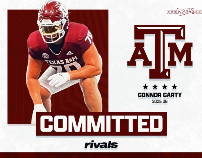 Texas A&M's DFW Success Continues With Pledge Of Connor Carty